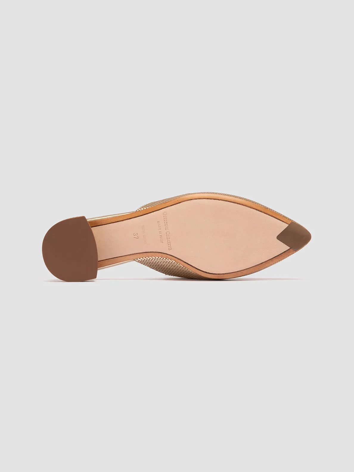 SAGE 106 - Gold Leather Mule