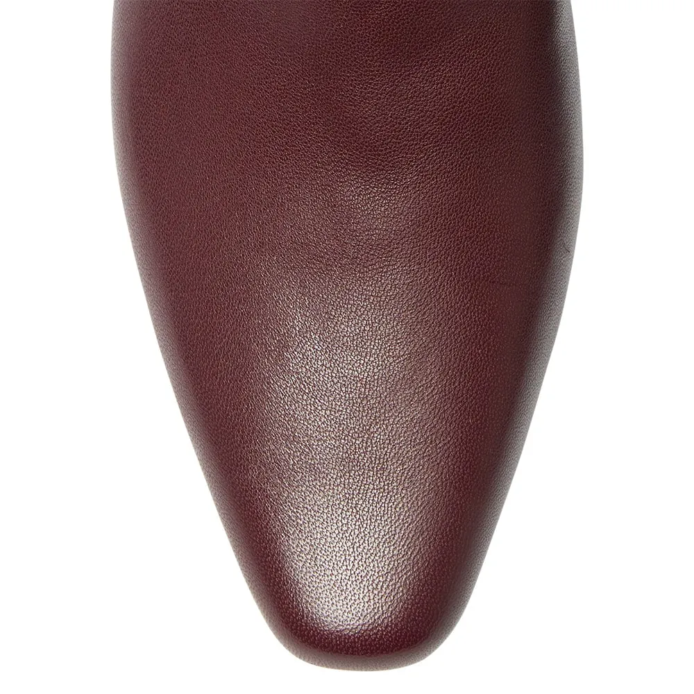 Salute Boot in Wine Glove Leather