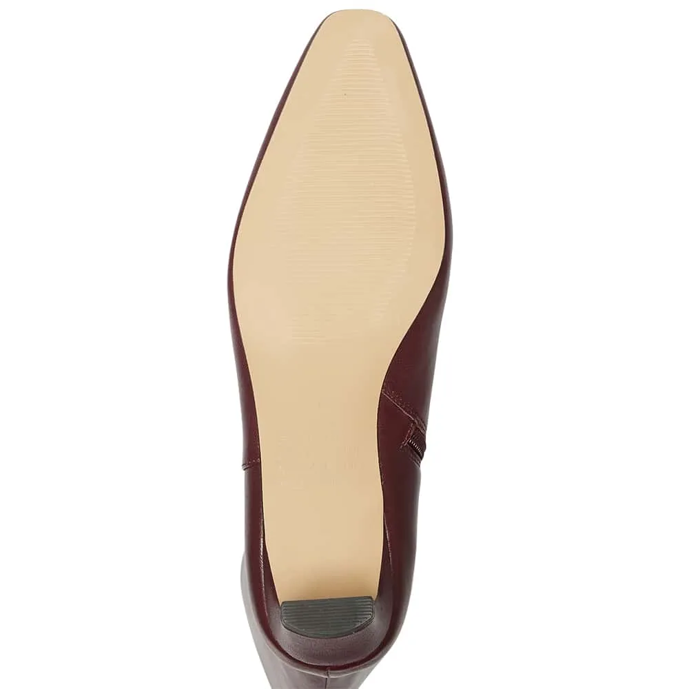Salute Boot in Wine Glove Leather