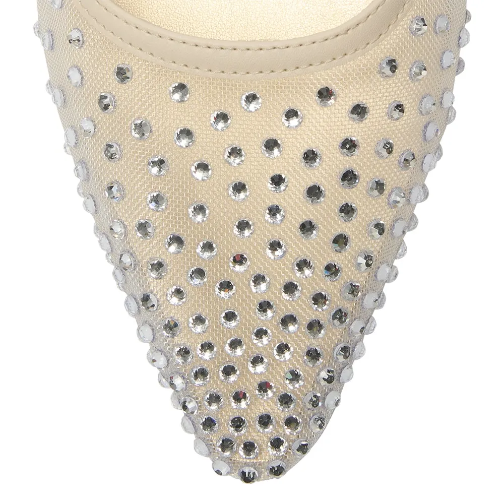Sapphire Heel in Ivory Smooth