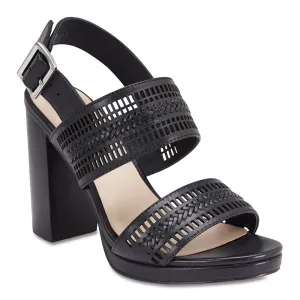 Scorpio Heel in Black Leather