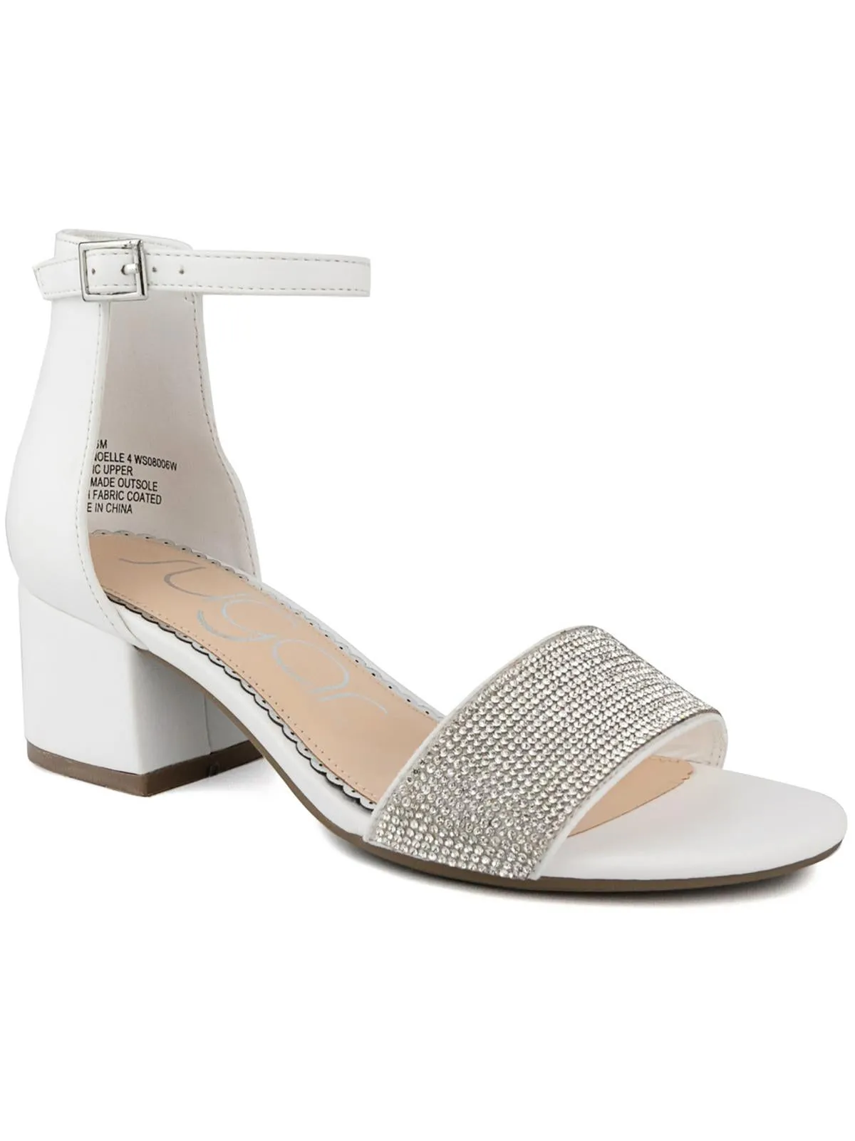 SGRNOELLE4 Womens Faux Suede Dressy Block Heel