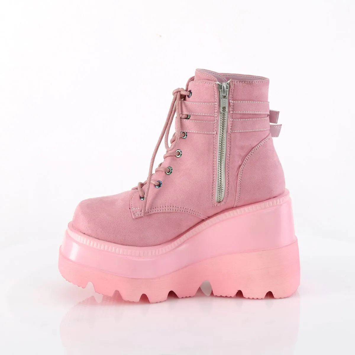 SHAKER-52 Baby Pink Vegan Suede