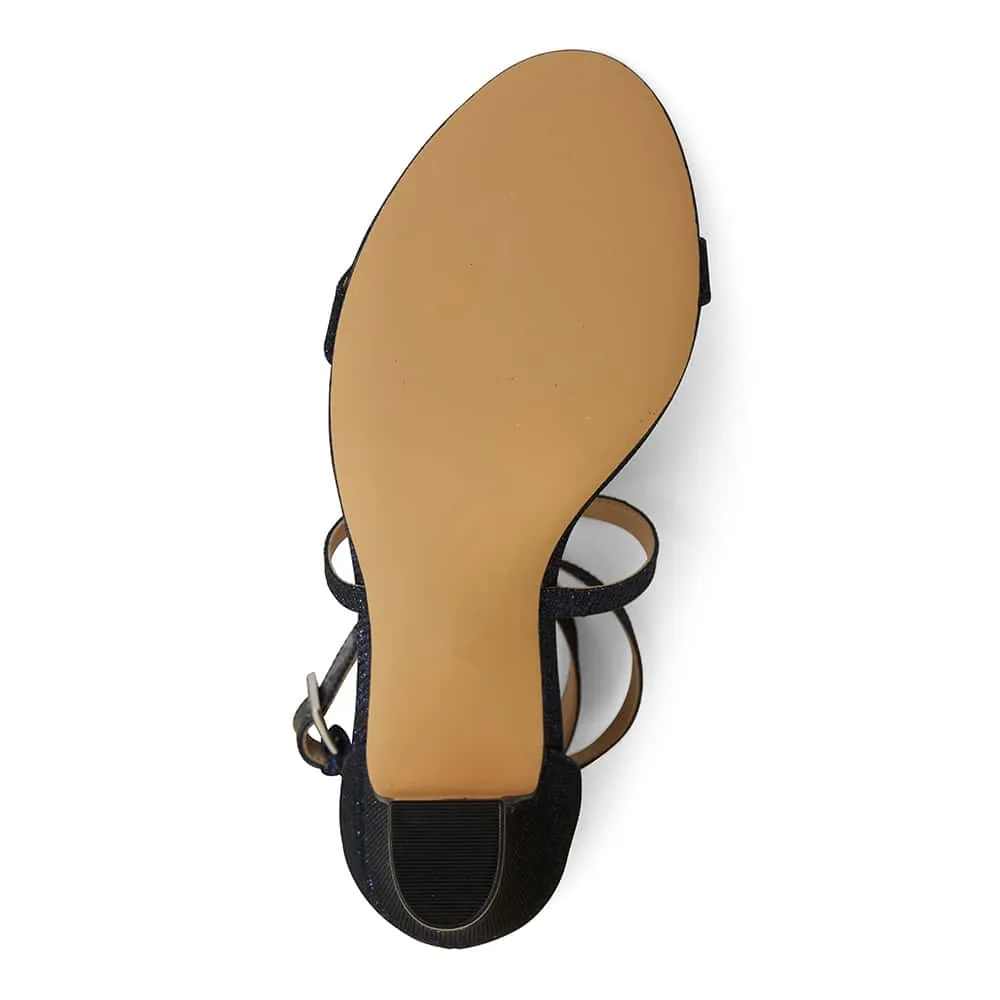 Shari Heel in Navy