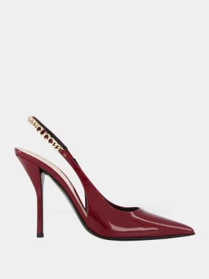Signoria Slingback Rosso Ancora 105mm Pump