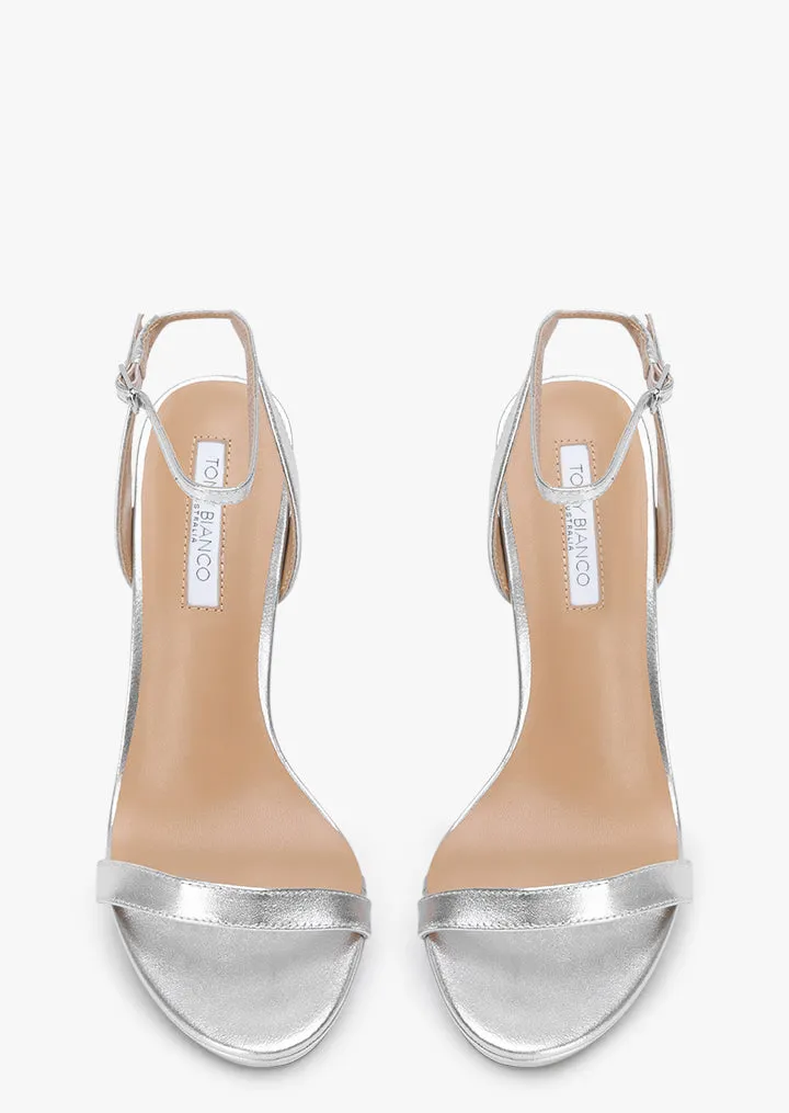 Skye Silver Nappa Metallic