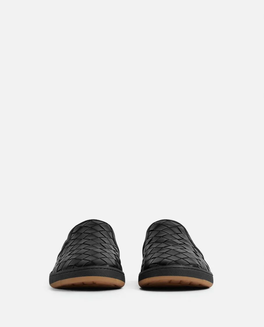 SLIP-ON LEATHER SNEAKERS