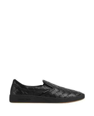 SLIP-ON LEATHER SNEAKERS