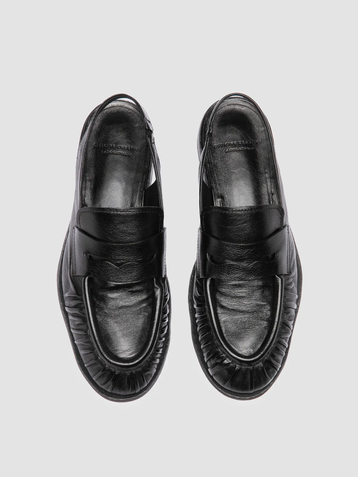 SOLITUDE 102 - Black Leather Slingback