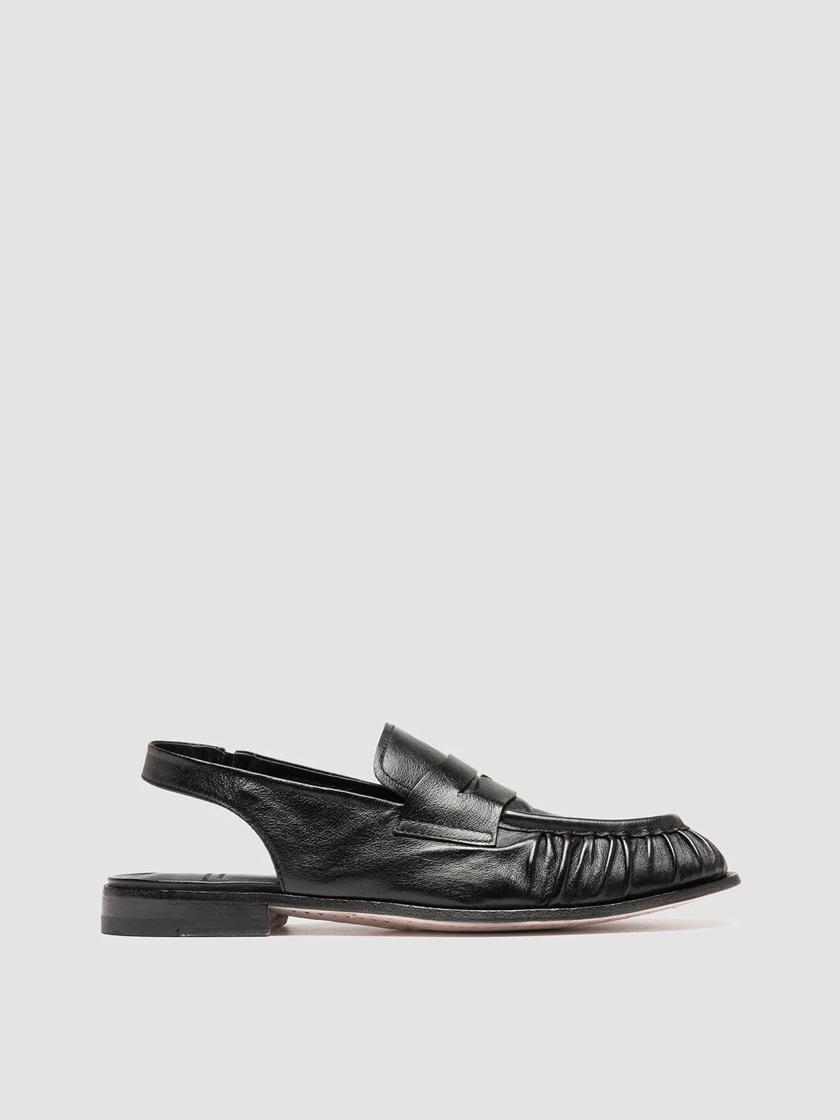 SOLITUDE 102 - Black Leather Slingback