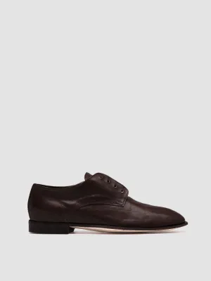 SOLITUDE 104 - Dark Brown Leather Derby Shoes