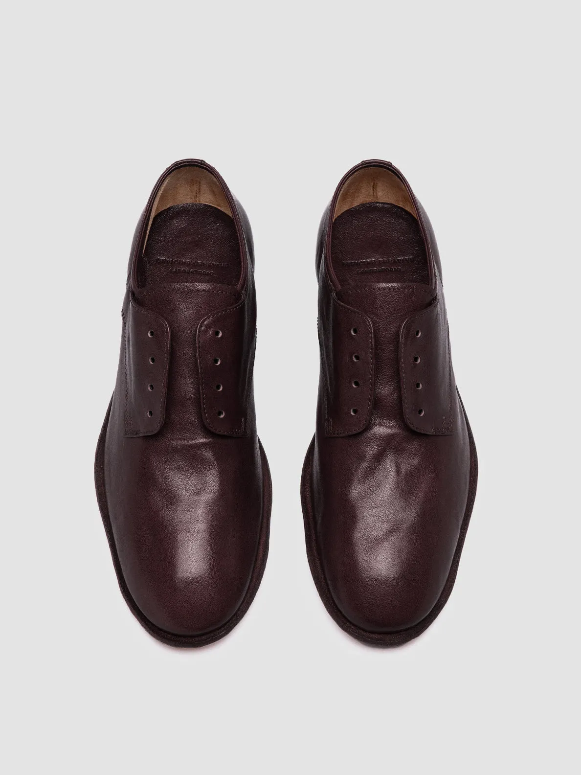 SOLITUDE 104 - Dark Brown Leather Derby Shoes