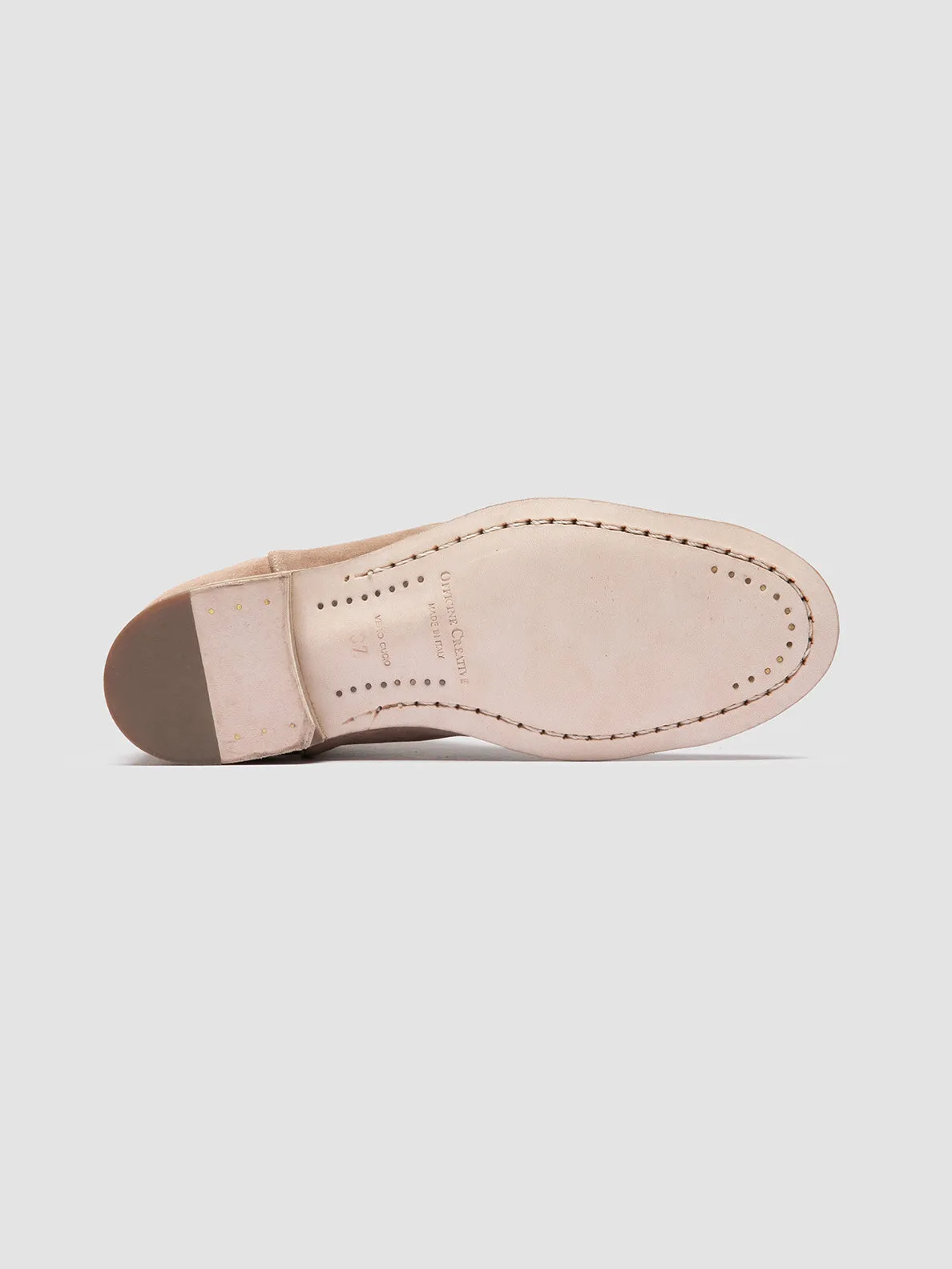 SOLITUDE 106 - Taupe Suede Zipped Boots