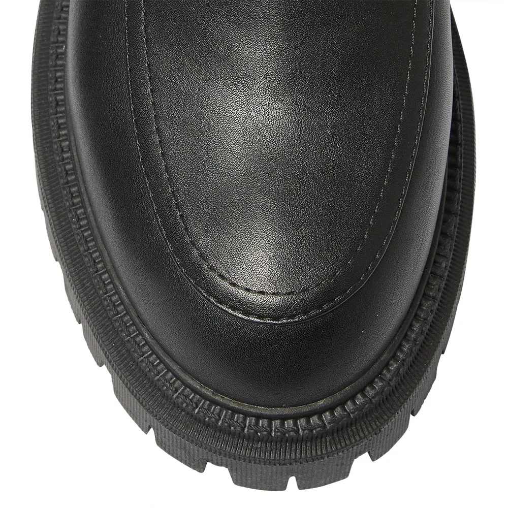 Stetson Loafer in Black Smooth