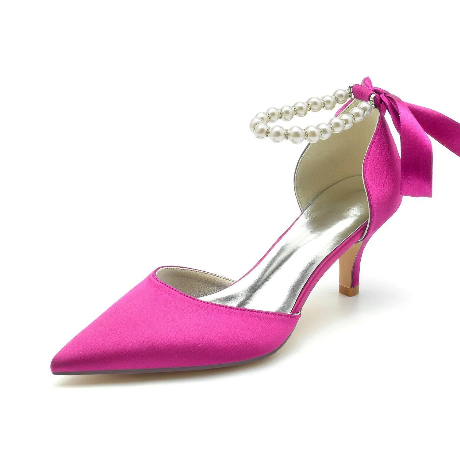 Stiletto Heel 6cm Silk-Like Shoes CK0204