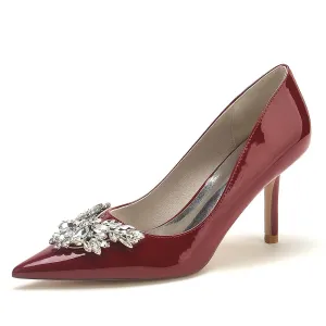 Stiletto Heel 8.5cm Patent Leather Shoes CK0177