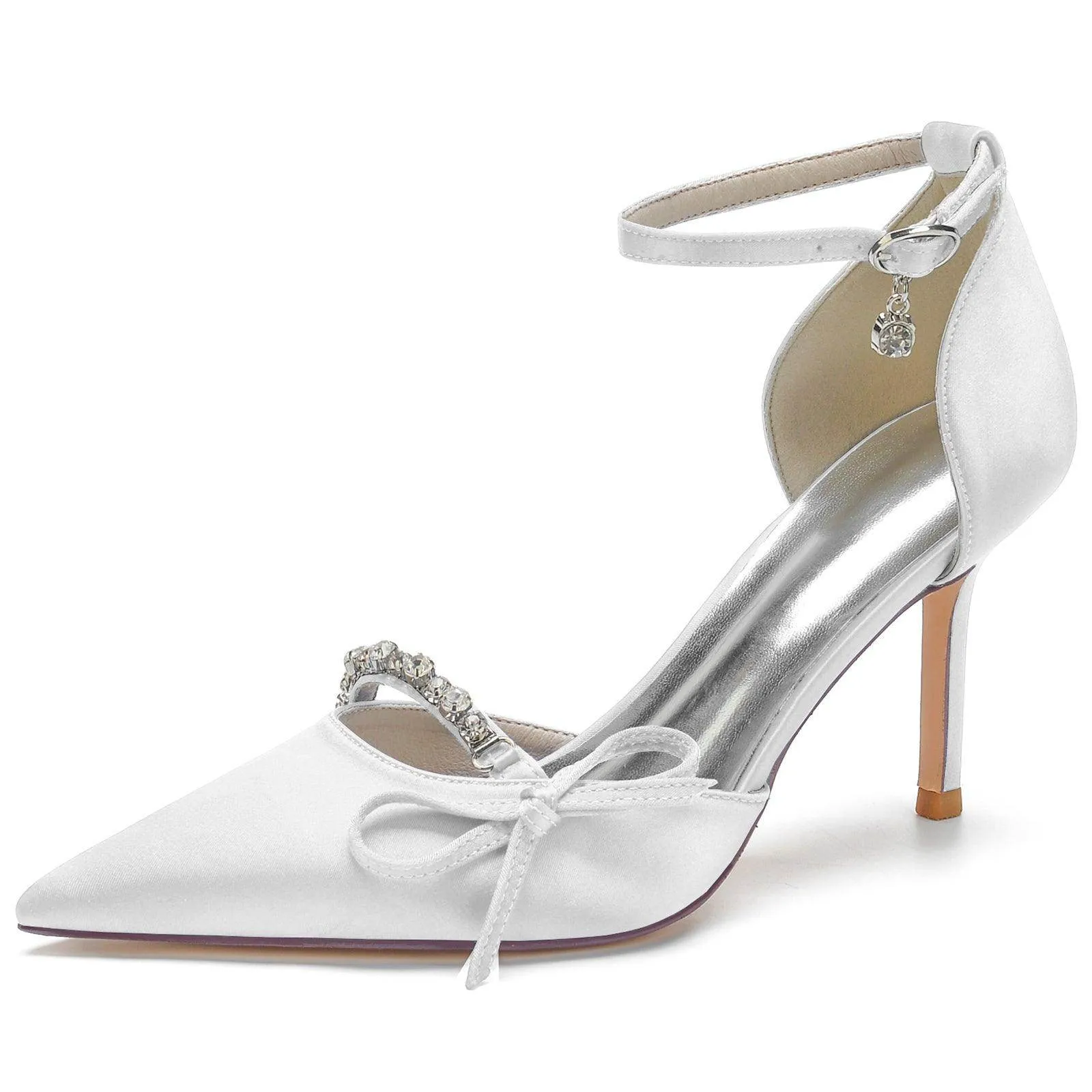 Stiletto Heel 8.5cm Silk-Like Shoes CK0135