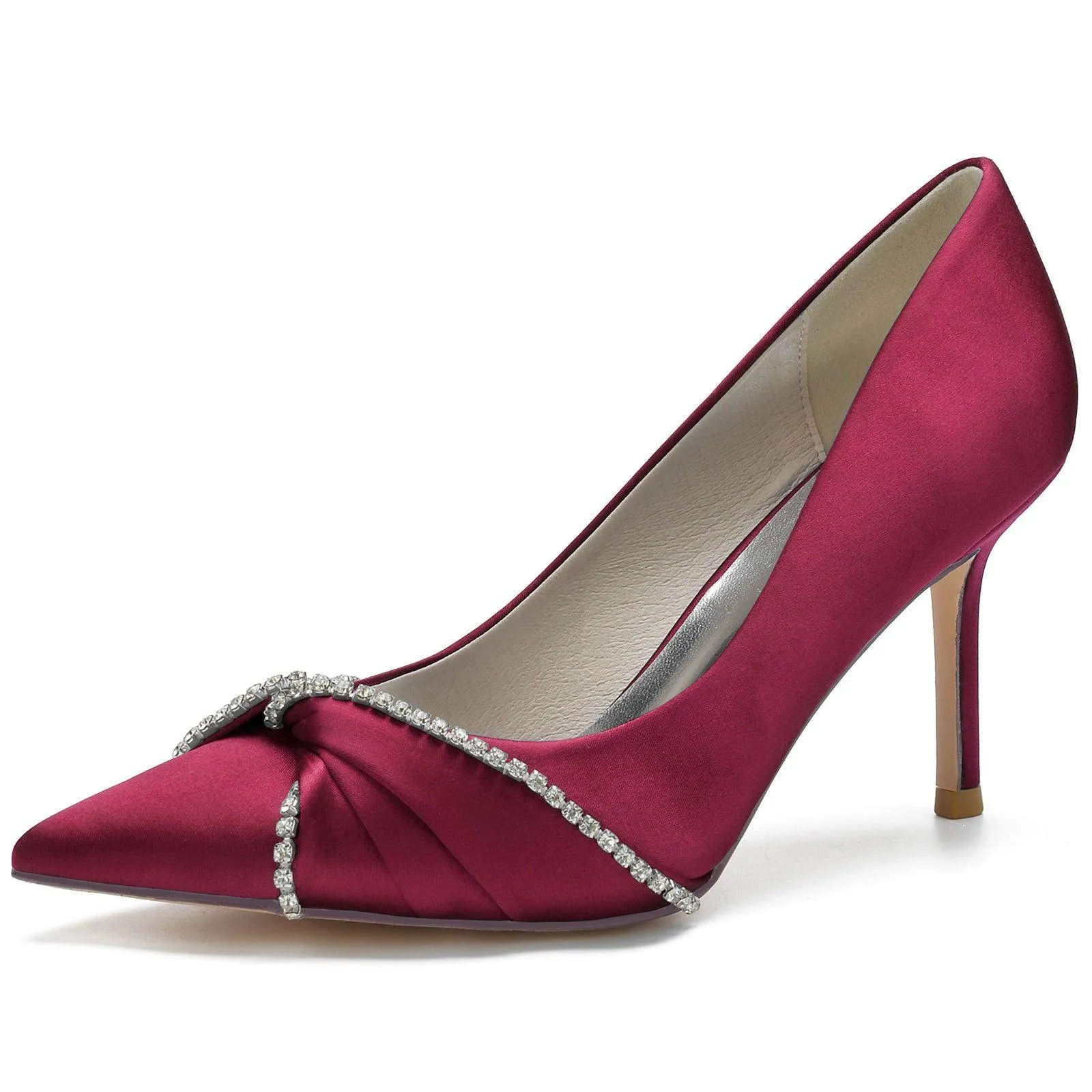 Stiletto Heel 8.5cm Silk-Like Shoes CK0148