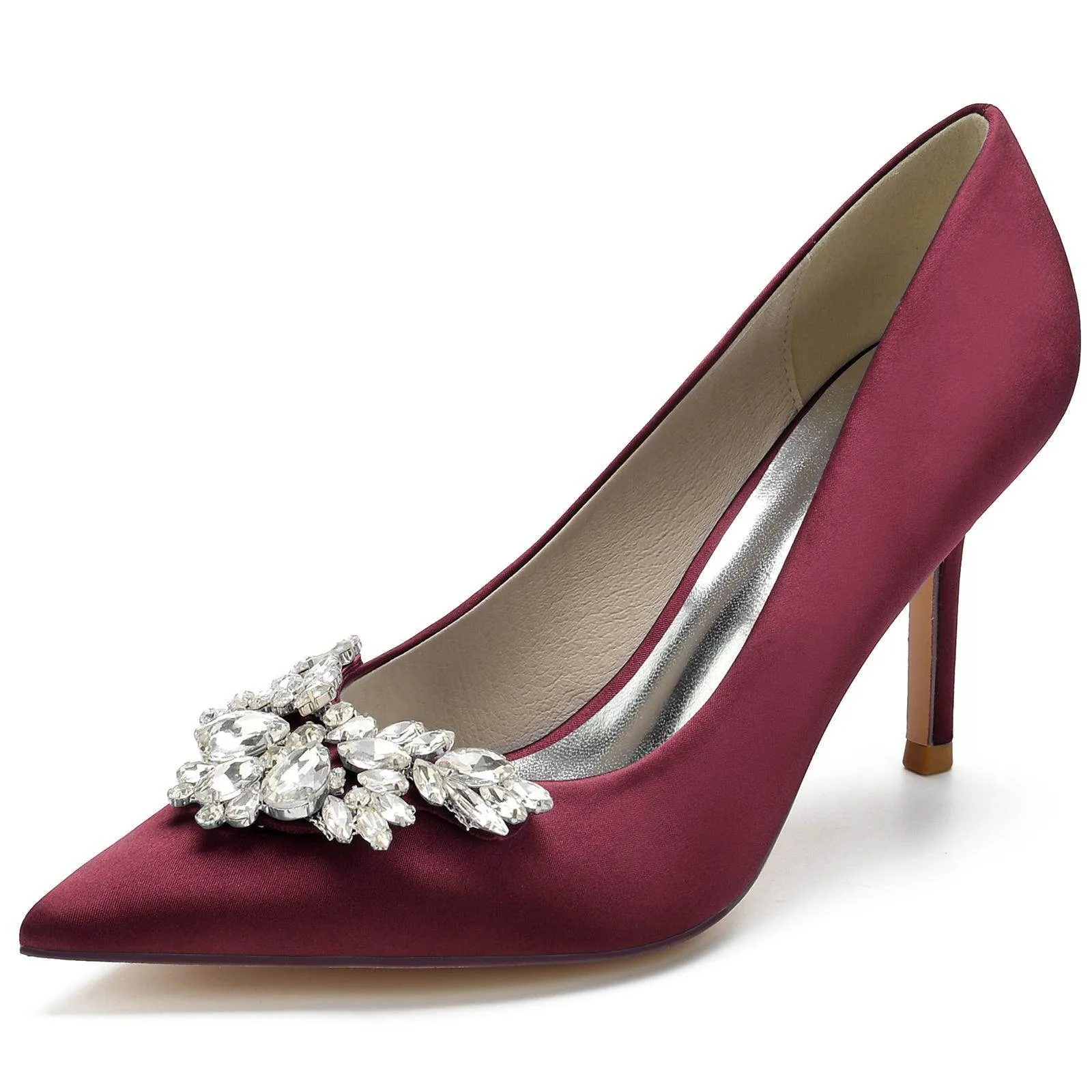 Stiletto Heel 8.5cm Silk-Like Shoes CK0150