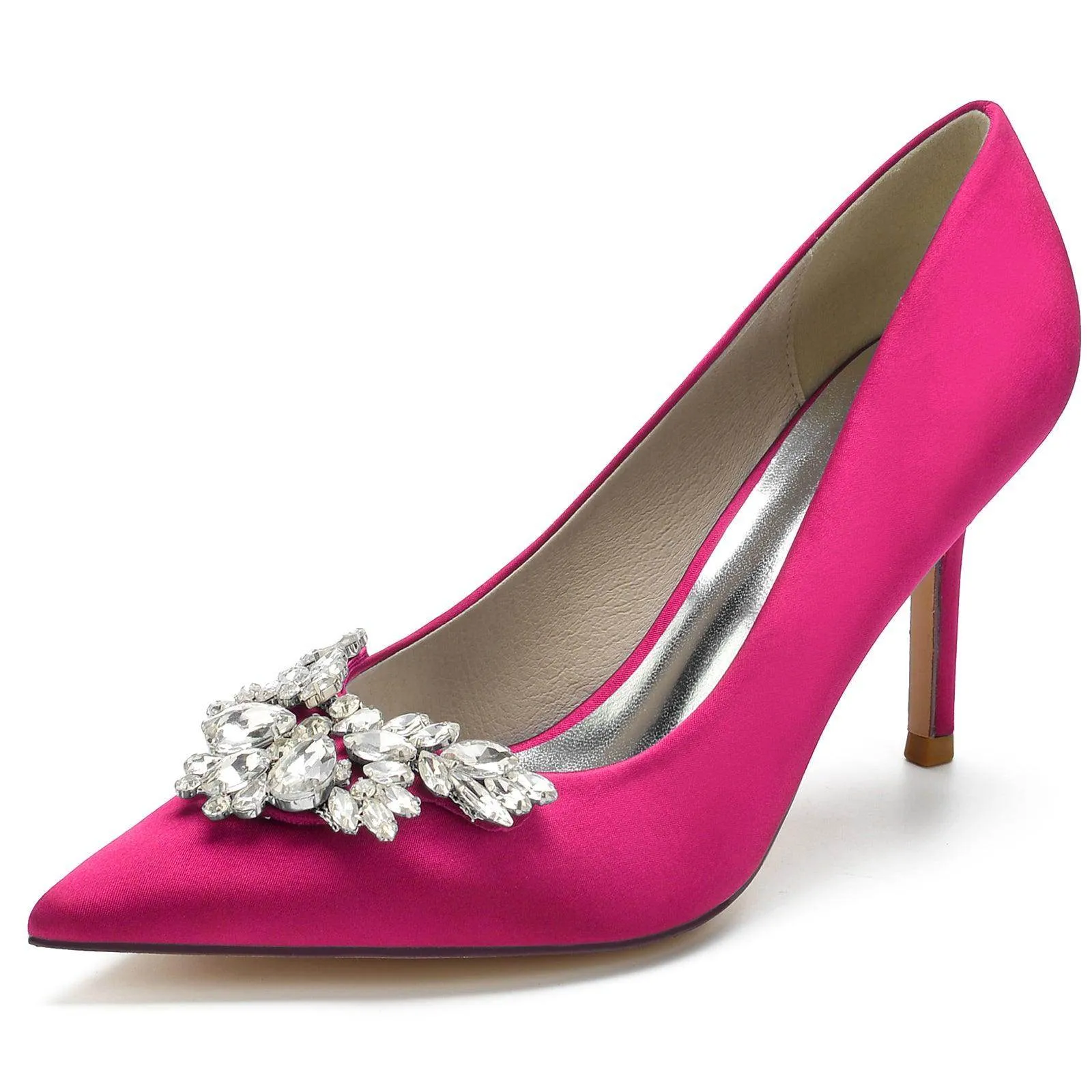 Stiletto Heel 8.5cm Silk-Like Shoes CK0150