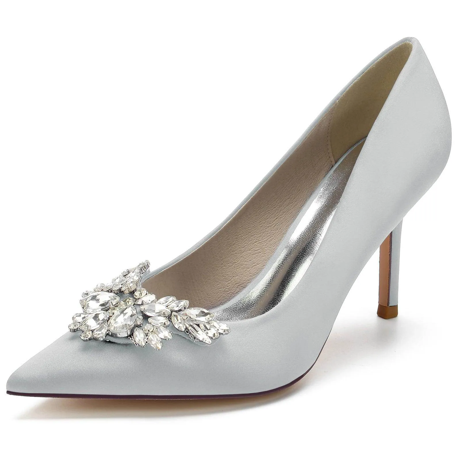 Stiletto Heel 8.5cm Silk-Like Shoes CK0150