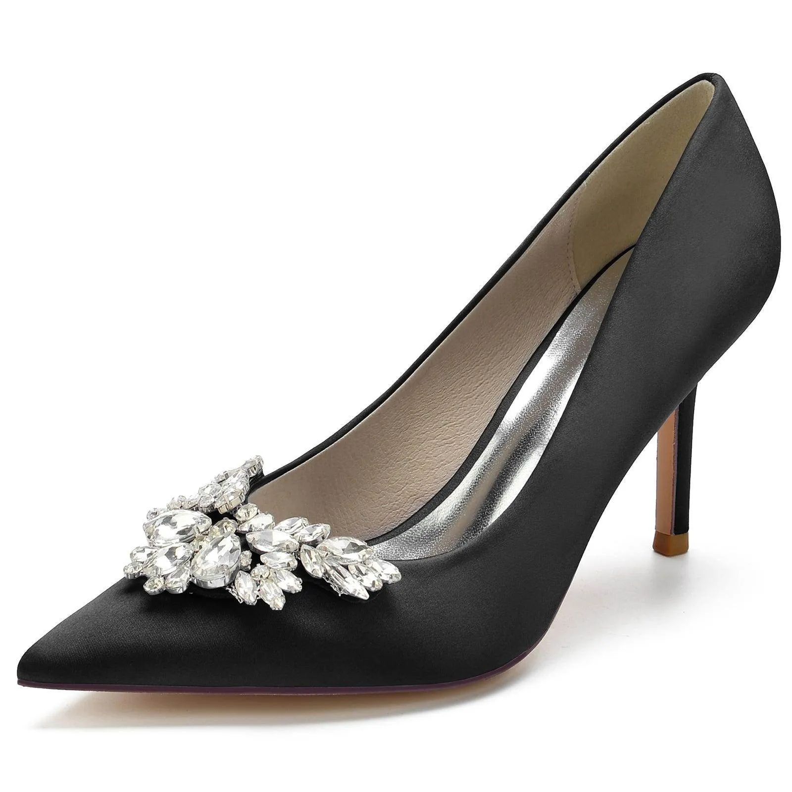 Stiletto Heel 8.5cm Silk-Like Shoes CK0150