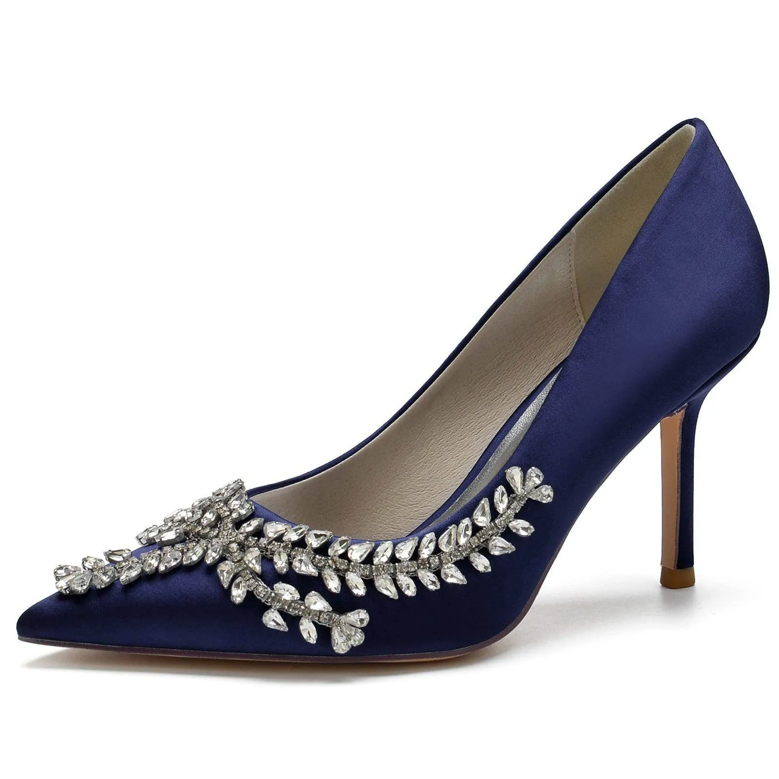 Stiletto Heel 8.5cm Silk-Like Shoes CK0151