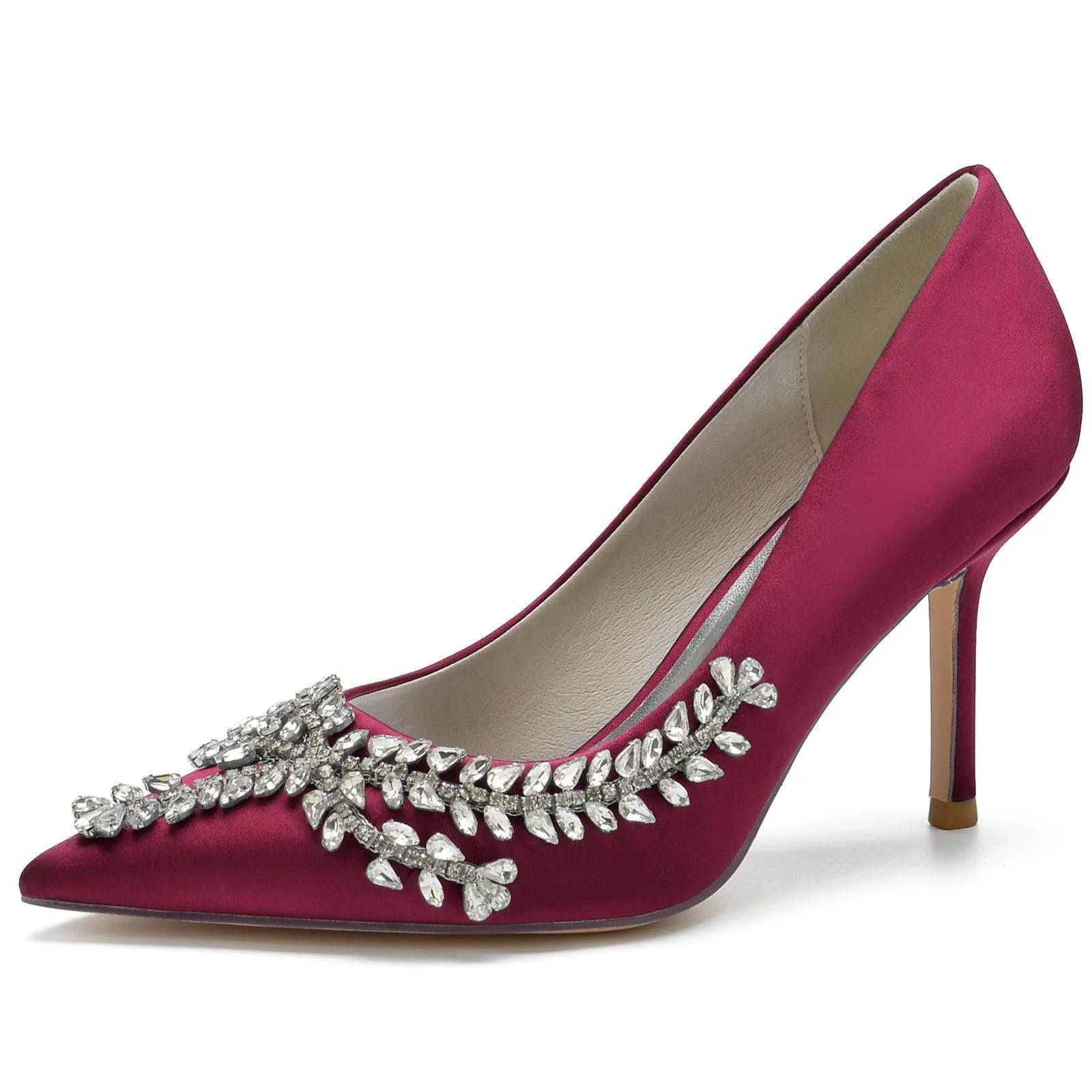 Stiletto Heel 8.5cm Silk-Like Shoes CK0151