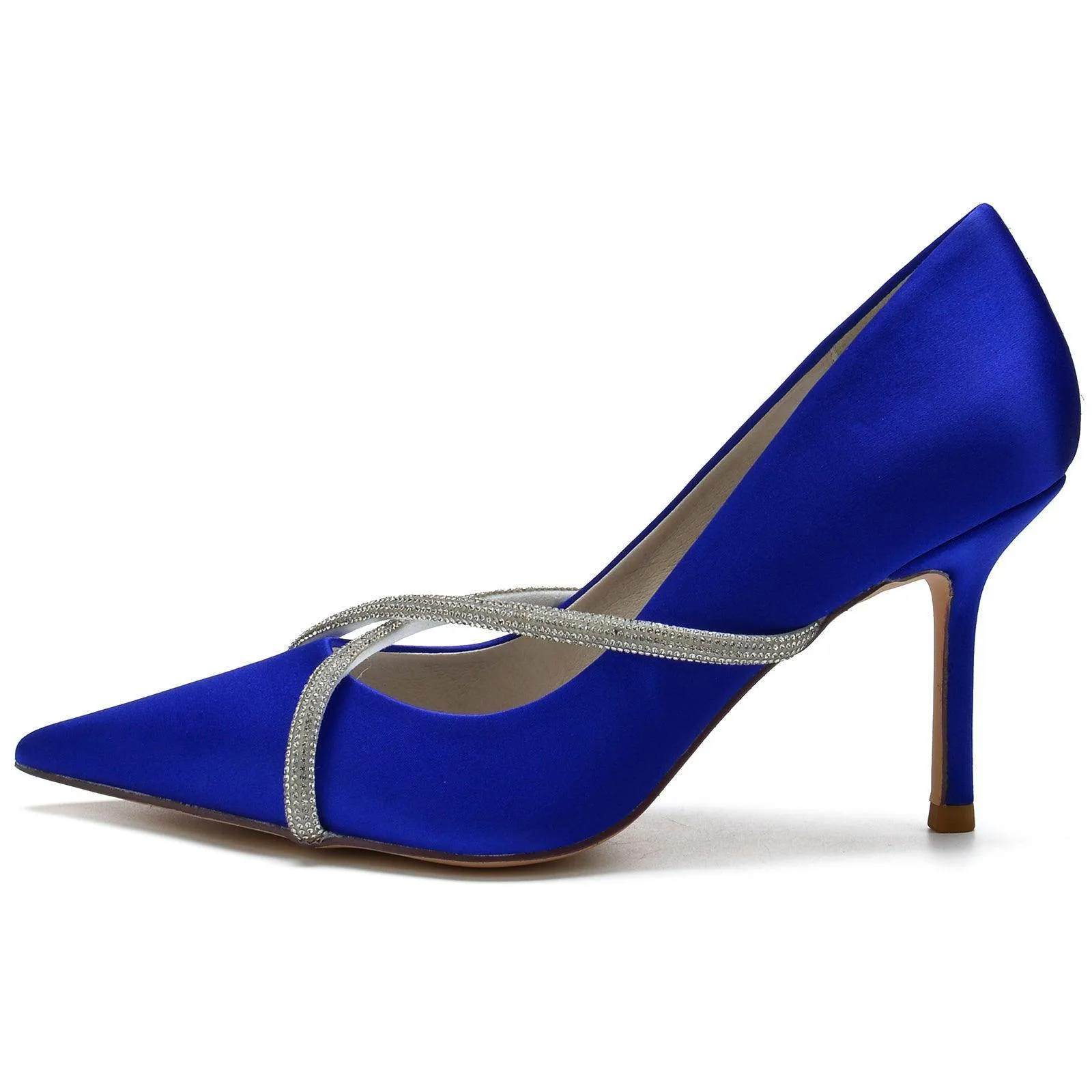 Stiletto Heel 8.5cm Silk-Like Shoes CK0154