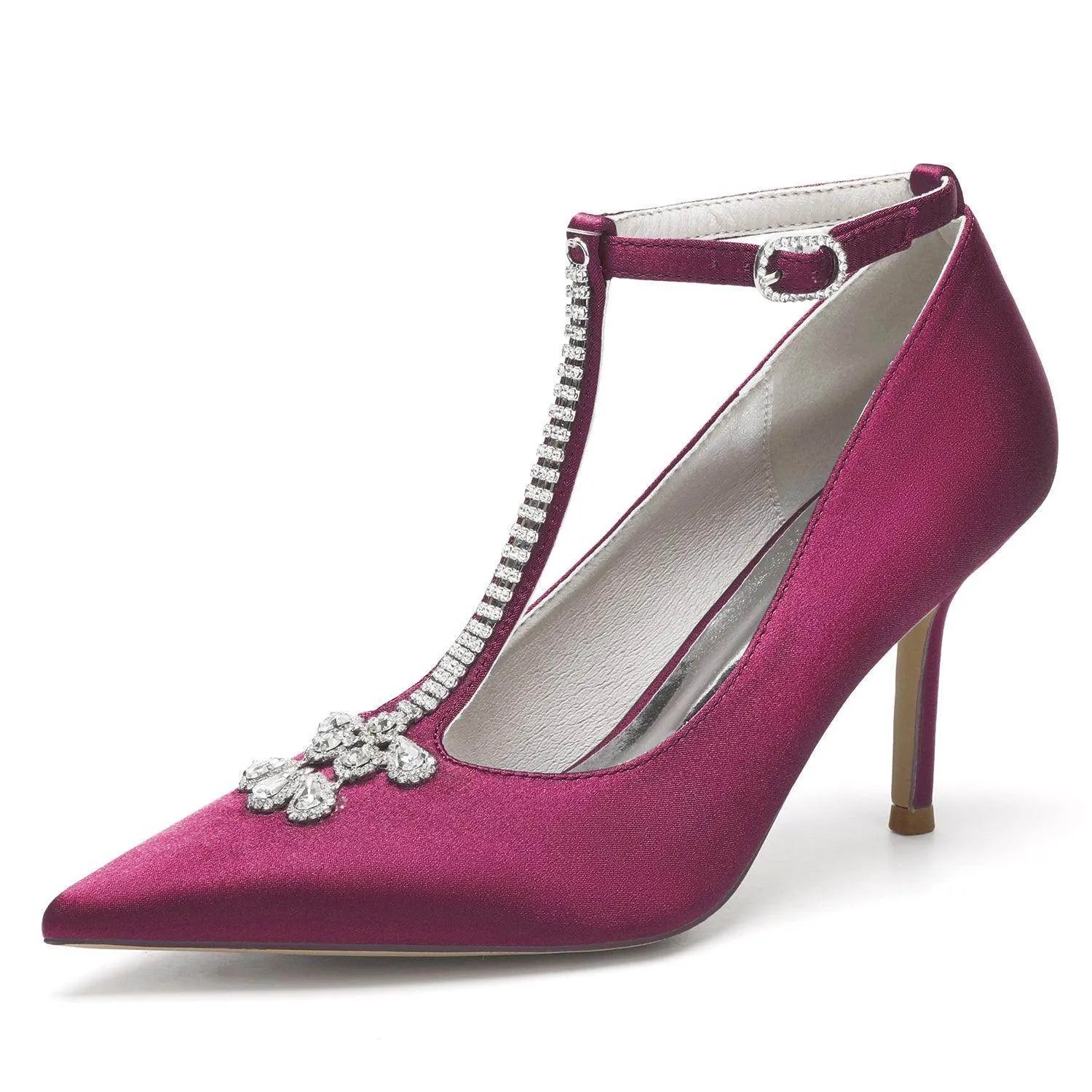 Stiletto Heel 8.5cm Silk-Like Shoes CK0155