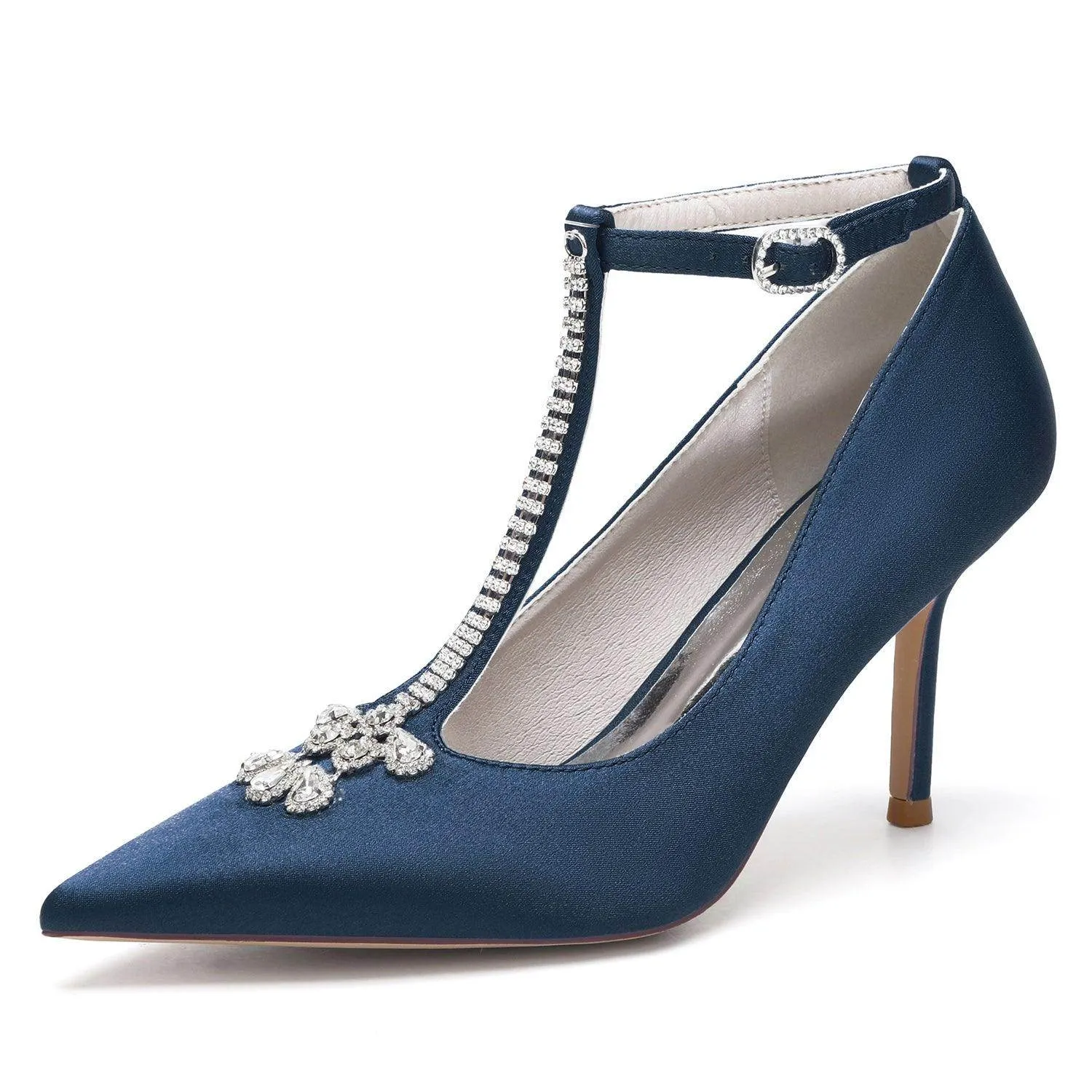 Stiletto Heel 8.5cm Silk-Like Shoes CK0155
