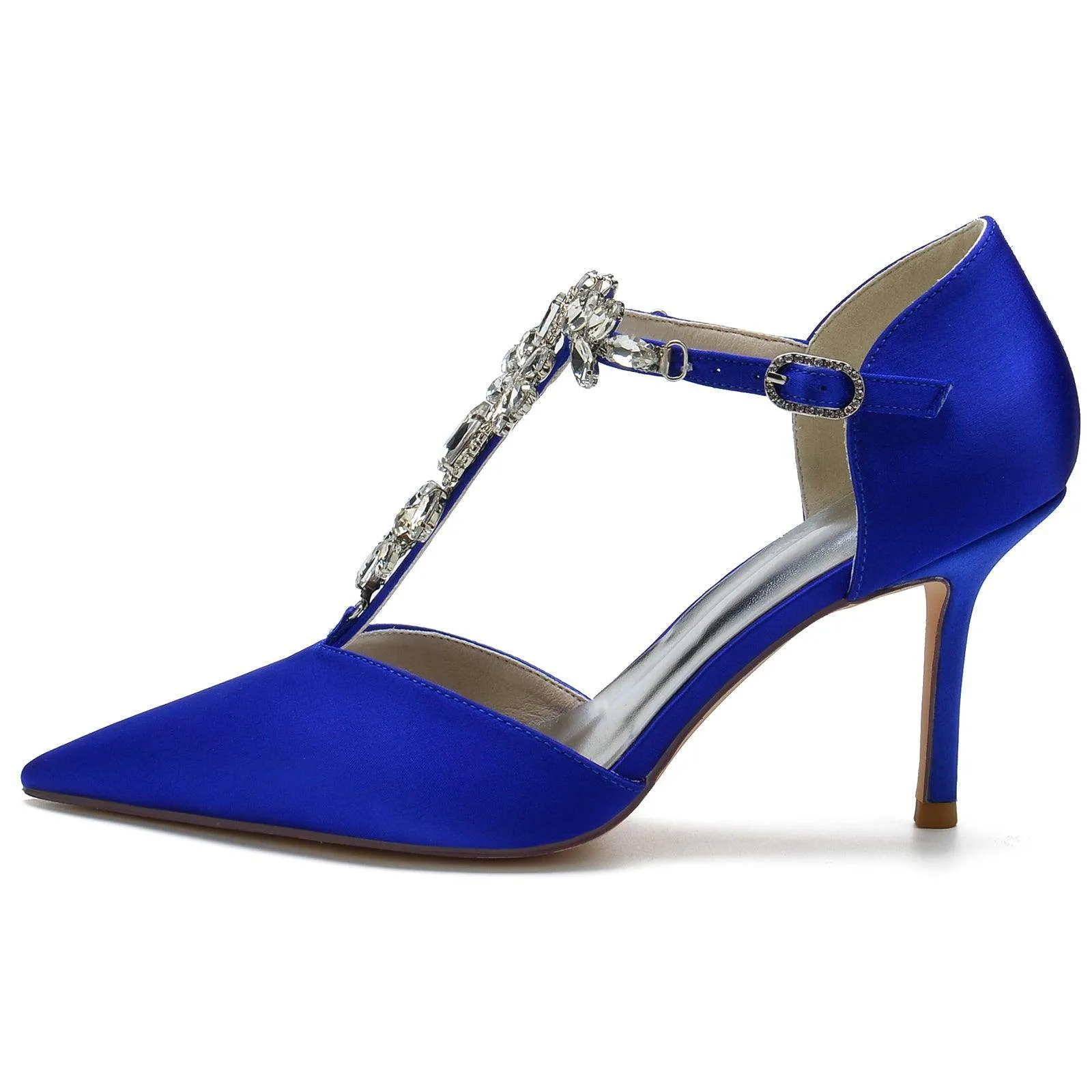 Stiletto Heel 8.5cm Silk-Like Shoes CK0156