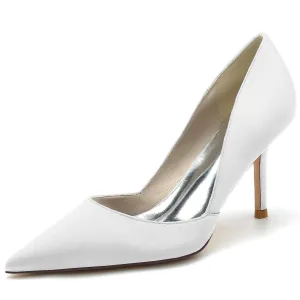 Stiletto Heel 8.5cm Silk-Like Shoes CK0160