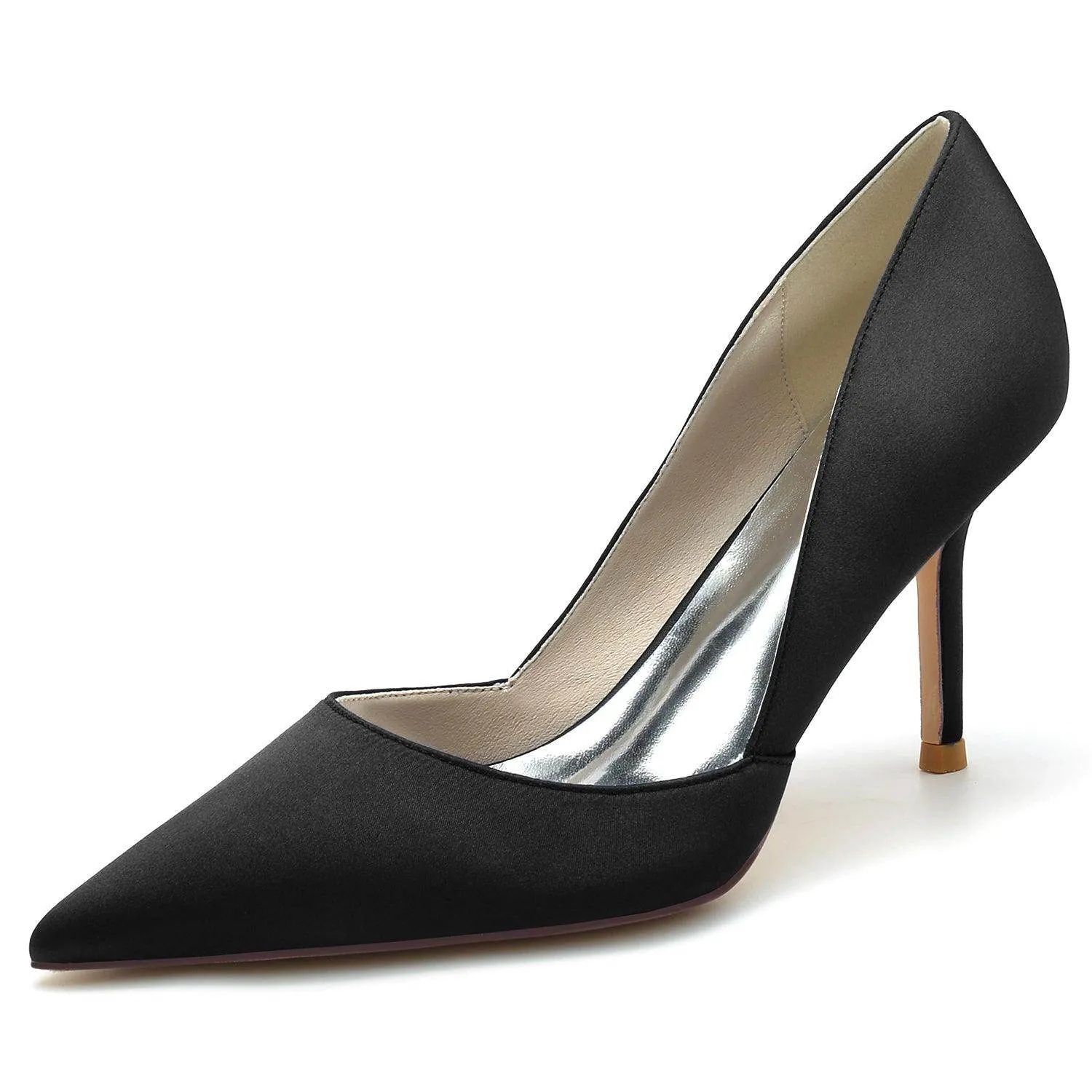 Stiletto Heel 8.5cm Silk-Like Shoes CK0160