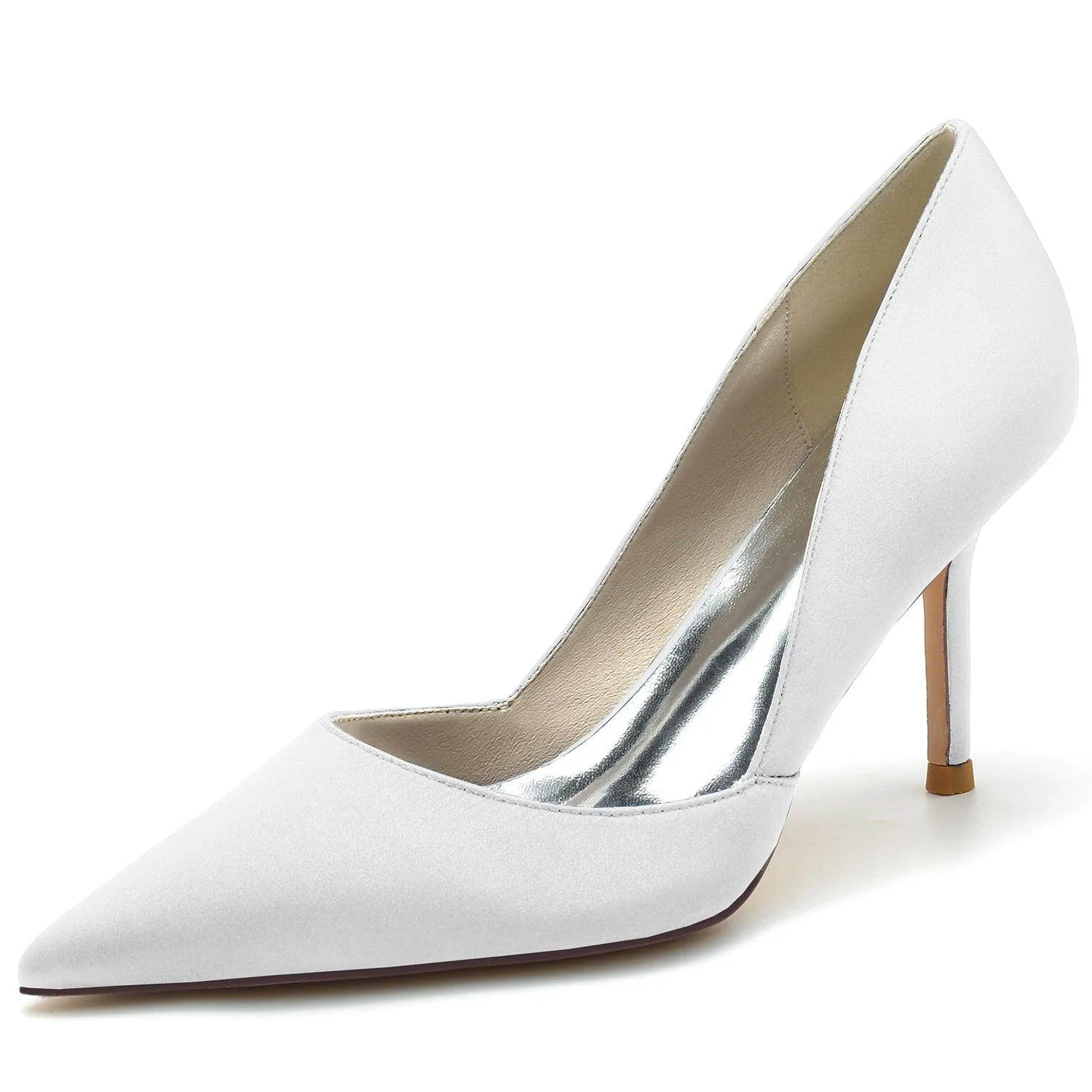 Stiletto Heel 8.5cm Silk-Like Shoes CK0160