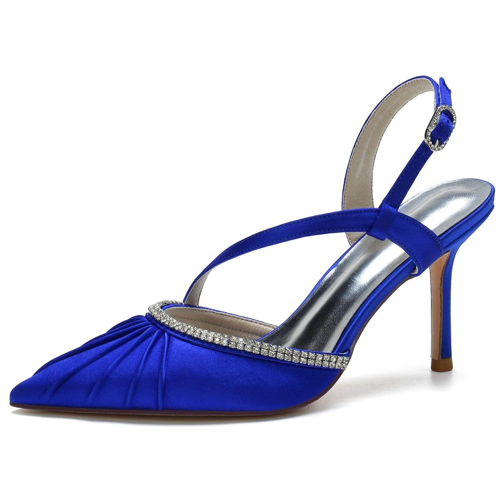 Stiletto Heel 8.5cm Silk-Like Shoes CK0162