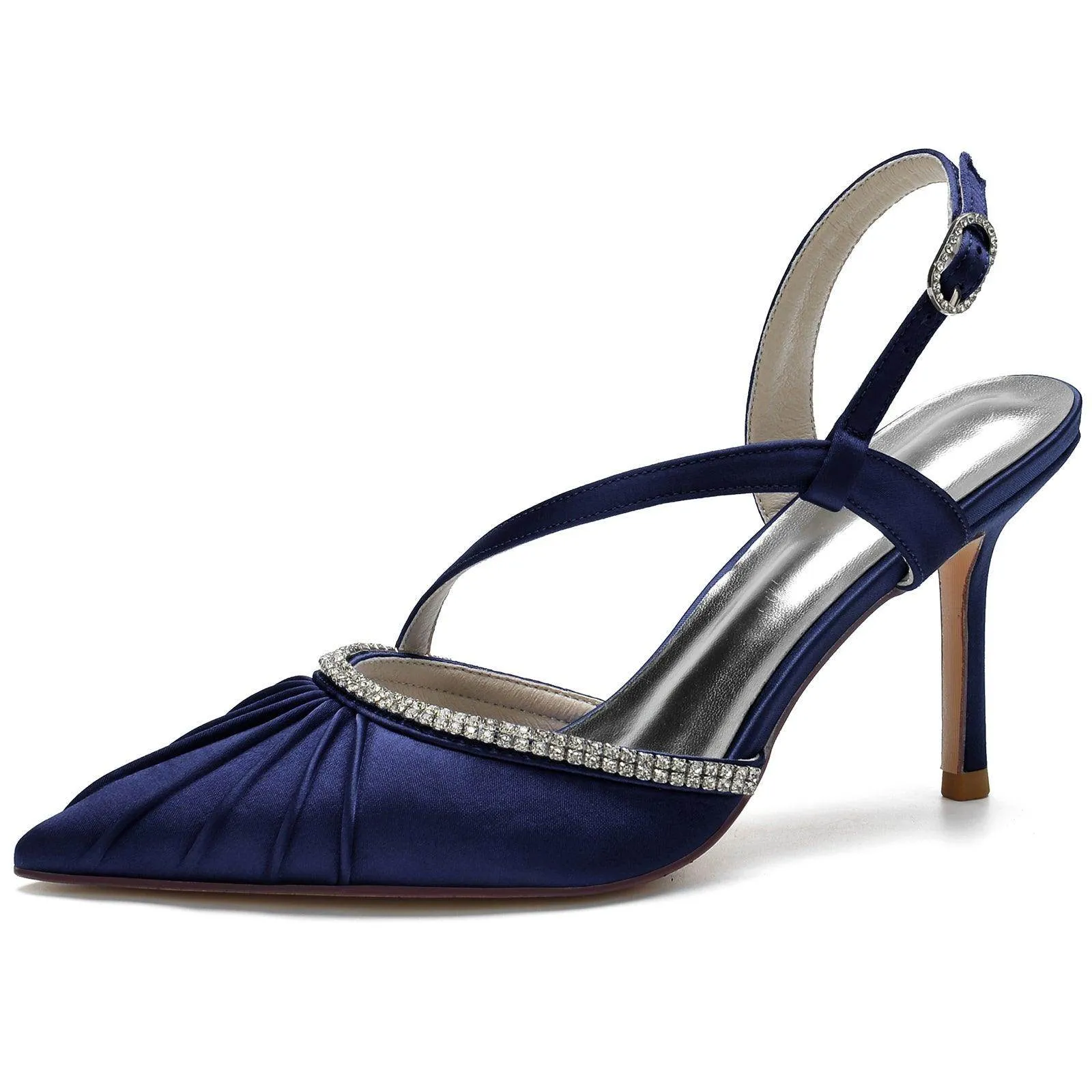 Stiletto Heel 8.5cm Silk-Like Shoes CK0162