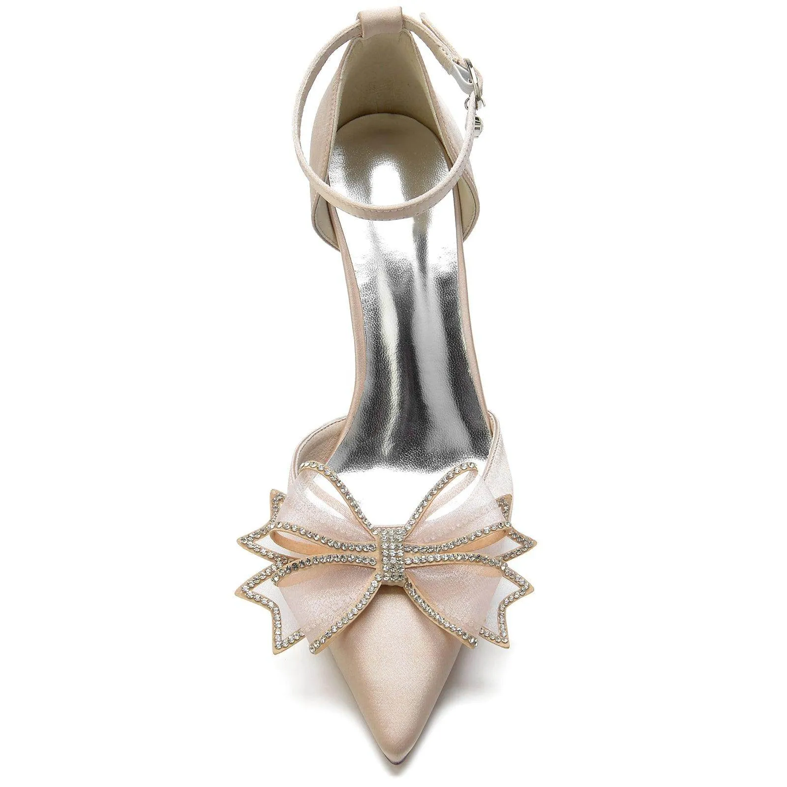 Stiletto Heel 8.5cm Silk-Like Shoes CK0170