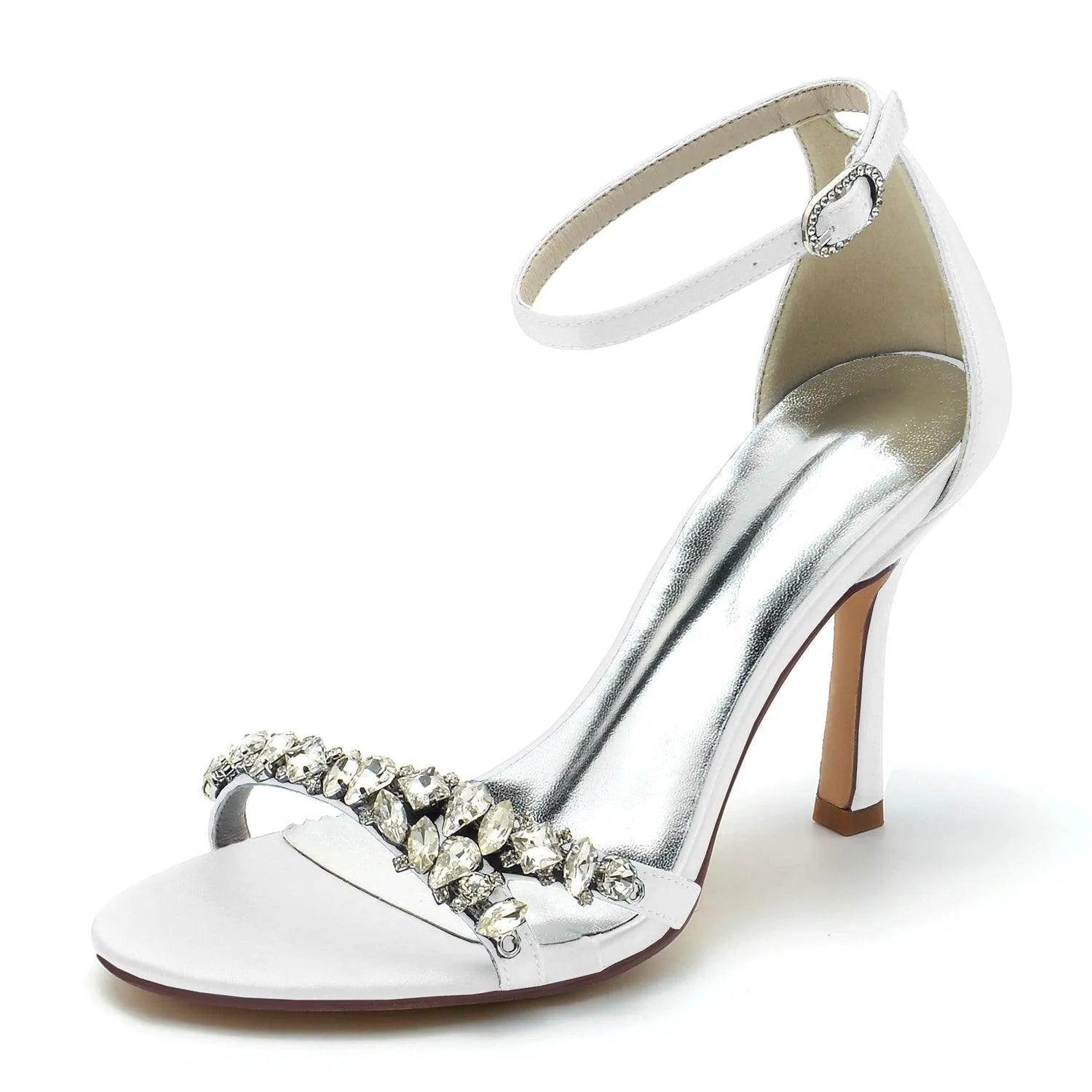 Stiletto Heel 9.5cm Silk-Like Shoes CK0337