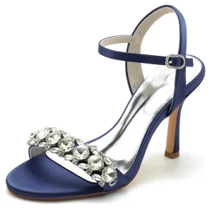 Stiletto Heel 9.5cm Silk-Like Shoes CK0338
