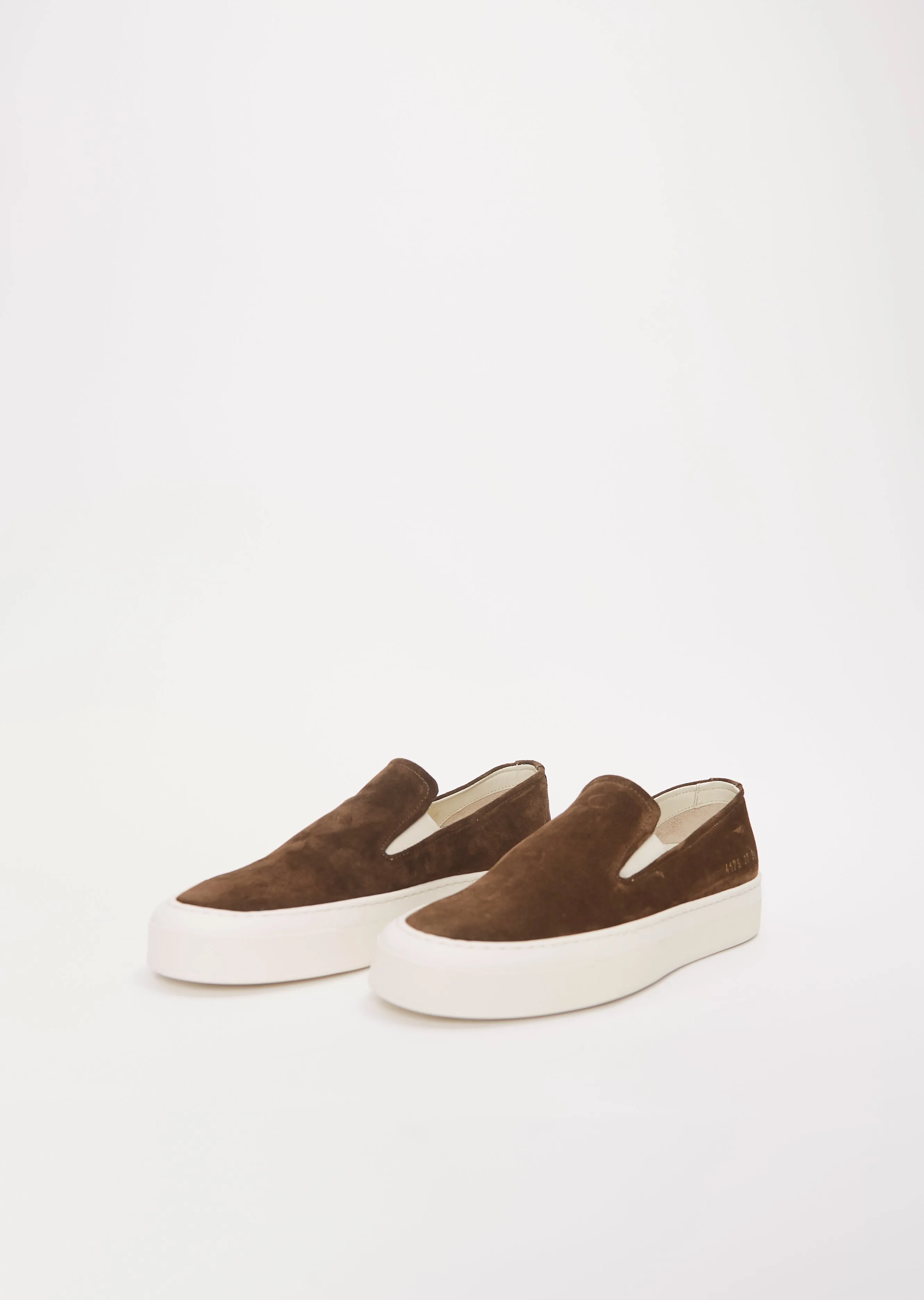 Suede Slip On  Coffee