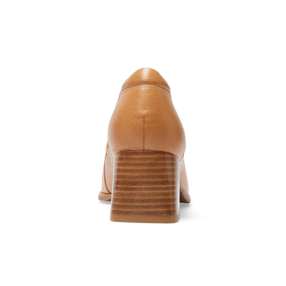 Sullivan Heel in Tan Leather