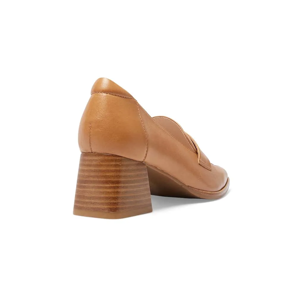 Sullivan Heel in Tan Leather