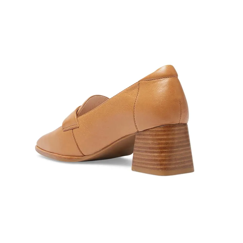 Sullivan Heel in Tan Leather