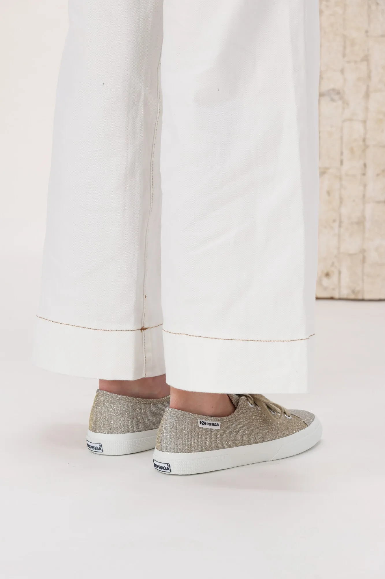 Superga Jersey Lame Leggera Platinum