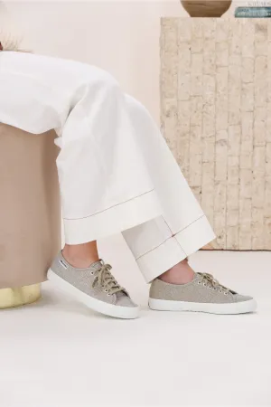 Superga Jersey Lame Leggera Platinum