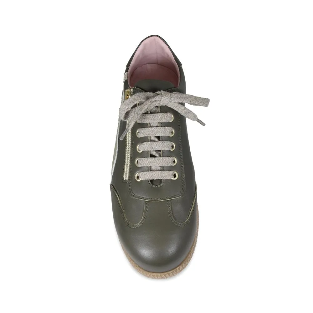 Swirl: Olive Leather