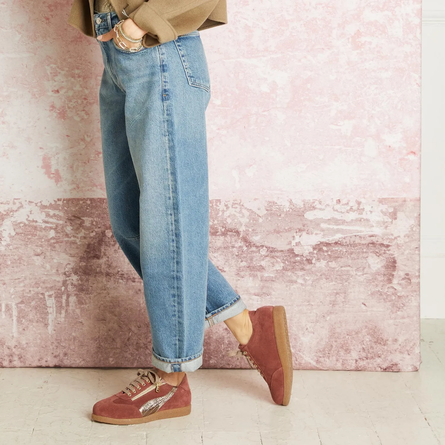 Swirl: Rose Suede