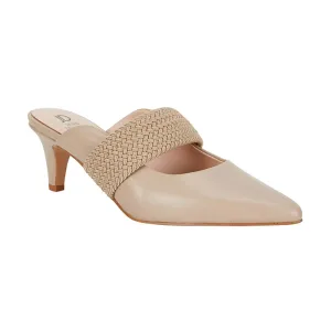 Symbol Heel in Nude Leather