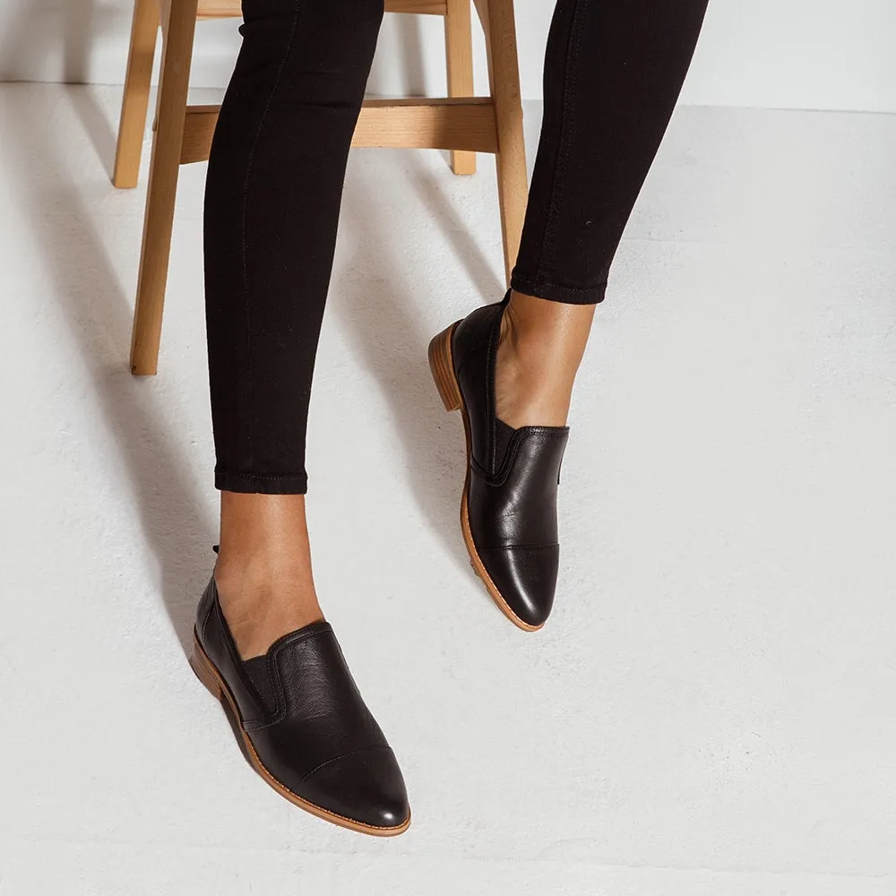 Tactic Loafer in Black Leather